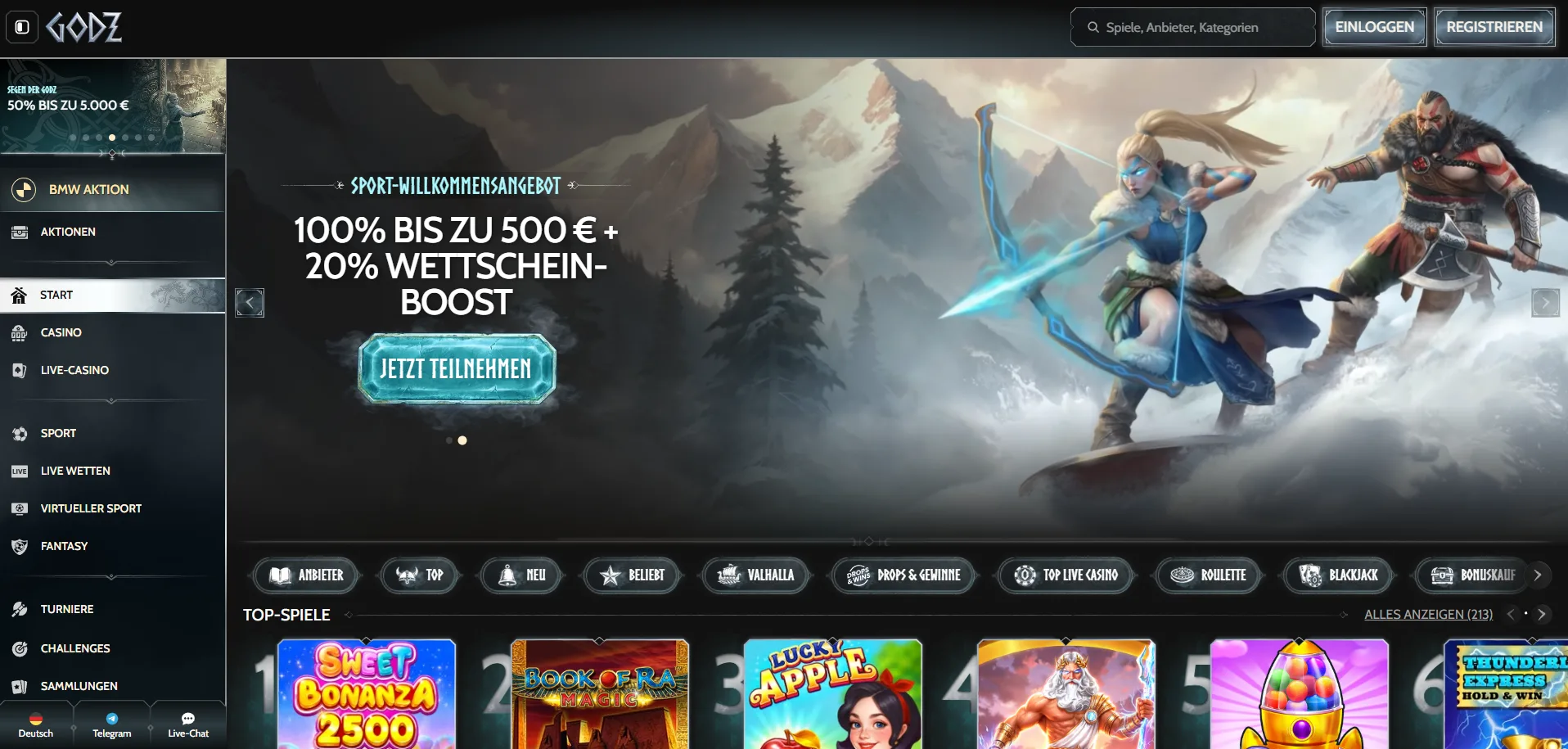 Godz Casino Anmelden